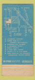 Matchbook Cover - Disneyland Hotel Anaheim CA  30 Stick