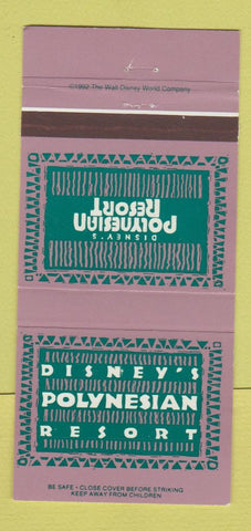Matchbook Cover - Walt Disney World Polynesian Village Resort FL 30 Strike