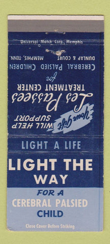 Matchbook Cover - Cerebral Palsy Association Memphis TN 30 Strike