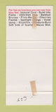 Matchbook Cover - Blushfire Lipstick girlie 30 Strike