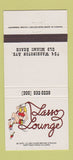Matchbook Cover - Lasso Lounge Miami Beach FL girlie 30 Strike