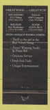 Matchbook Cover - Old San Francisco Steak girlie Houston Dallas TX 30 Strike