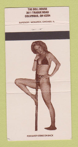 Matchbook Cover - Doll House Strip Club Columbus OH girlie 30 Strike