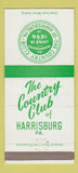 Matchbook Cover - Country Club of Harrisburg PA 30 Strike