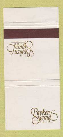 Matchbook Cover - Broken Sound Club FL 30 Strike