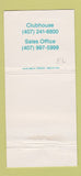 Matchbook Cover - Broken Sound Club FL 30 Strike
