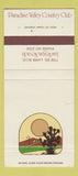 Matchbook Cover - Paradise Valley Country Club Las Vegas NV 30 Strike