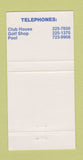 Matchbook Cover - Ridgemont Country Club Rochester NY 30 Strike