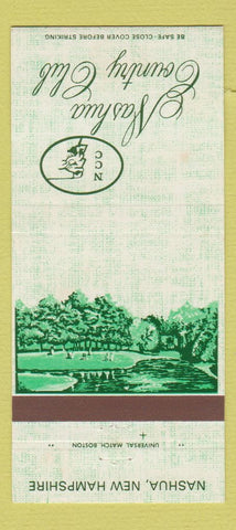 Matchbook Cover - Nashua Country Club NH 30 Strike