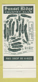 Matchbook Cover - Sunset Ridge Country Club Winnetka IL 30 Strike