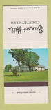 Matchbook Cover - Sunset Hills Country Club Edwardsville IL 30 Strike