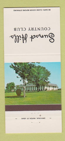 Matchbook Cover - Sunset Hills Country Club Edwardsville IL 30 Strike