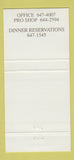 Matchbook Cover - Chester Valley Golf Club Malvern PA 30 Strike