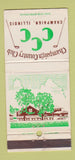 Matchbook Cover - Champaign Country Club IL WORN 30 Strike