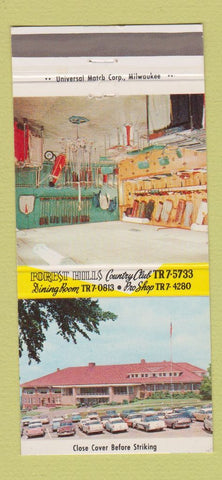 Matchbook Cover - Forest Hills Country Club Rockford IL 30 Strike
