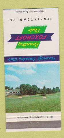 Matchbook Cover - Foxcroft Country Club Jenkintown PA WEAR 30 Strike