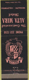 Matchbook Cover - Alta Mira Hotel Salusalito CA