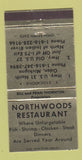 Matchbook Cover - Northwood Restaurant Oden MI WEAR 30 Strike