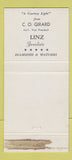 Matchbook Cover - Linz Dallas TX Jewelry 30 Strike