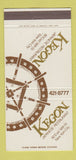 Matchbook Cover - Kegon Japanese Restaurant New York City 30 Strike