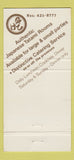 Matchbook Cover - Kegon Japanese Restaurant New York City 30 Strike