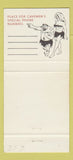 Matchbook Cover - The Cave Washington DC caveman girlie 30 Strike