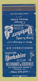 Matchbook Cover - Yorkshire Room Restaurant Peoria Chicago IL WEAR 30 Strike