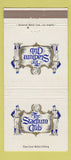 Matchbook Cover - Stadium Club baseball 30 Strike