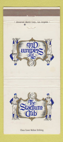 Matchbook Cover - Stadium Club baseball 30 Strike