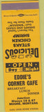 Matchbook Cover - Eddie's Corner Cafe Moore MT