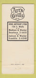 Matchbook Cover - Art's Grills Pub Chicago IL restaurant 30 Strike