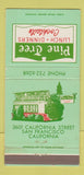 Matchbook Cover - Pine Tree Restaurant San Francisco CA 30 Strike