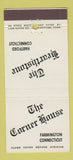 Matchbook Cover - The Corner House Farmington Hartford CT Restaurant 30 Stick