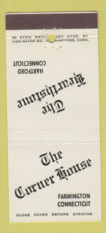 Matchbook Cover - The Corner House Farmington Hartford CT Restaurant 30 Stick