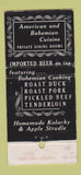Matchbook Cover - Old Prague Restaurant Cicero IL WEAR 30 Strike