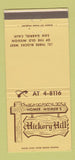 Matchbook Cover - Homer Weimer's Hickory Hill San Gabriel CA 30 Strike