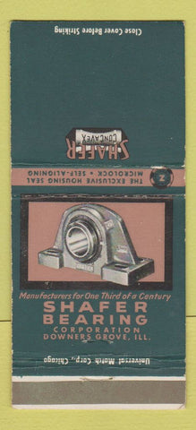 Matchbook Cover - Shaer Bearings Downers Grove IL 30 Strike