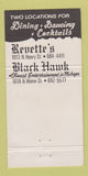 Matchbook Cover - Mike Revette's Restaurant Detroit? 30 Strike