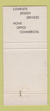 Matchbook Cover - Niguel Interiors South Laguna CA 30 Strike