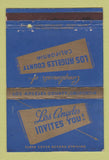 Matchbook Cover - Los Angeles County CA Tourism  40 Strike