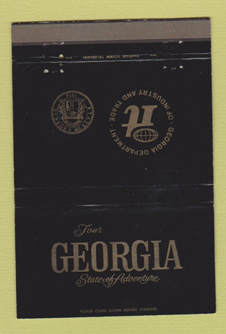 Matchbook Cover - Georgia Department of Tourism Atlanta GA WEAR 40 Strike