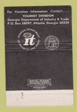 Matchbook Cover - Georgia Department of Tourism Atlanta GA WEAR 40 Strike