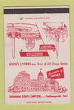 Matchbook Cover - Hook's Drug Stores Indianapolis IN 40 Strike