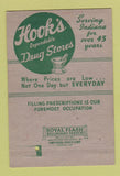 Matchbook Cover - Hook's Drug Stores Indianapolis IN 40 Strike