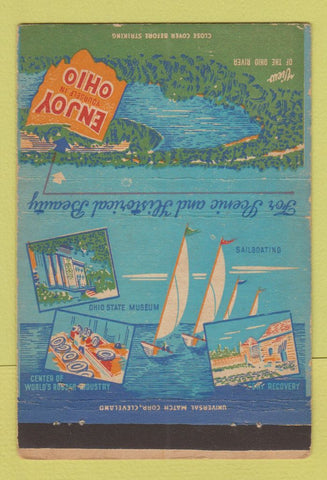 Matchbook Cover - Ohio OH Tourism 40 Strike
