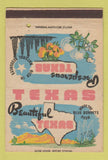 Matchbook Cover - Texas TX Tourism WEAR 40 Strike