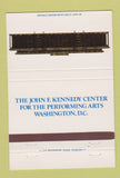 Matchbook Cover - John F Kennedy Center Performing Arts Washington DC 40 Strike