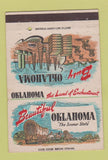 Matchbook Cover - Oklahoma OK Tourism 40 Strike