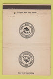 Matchbook Cover - Detroit Zoo Park MI 40 Strike