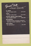 Matchbook Cover James Hall Beauty College La Mesa San Diego CA SAMPLE 40 Strike